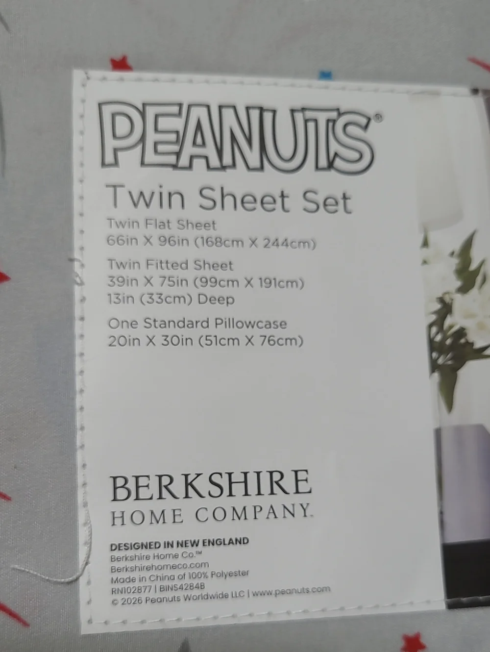 Berkshire Home Peanuts Twin Sheet Set